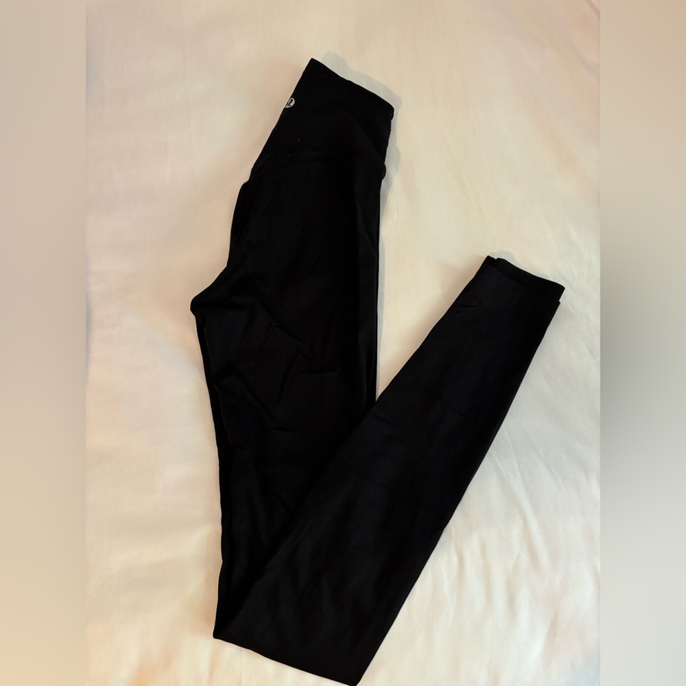 Lululemon Black Wunder Under High Rise Leggings 25”
